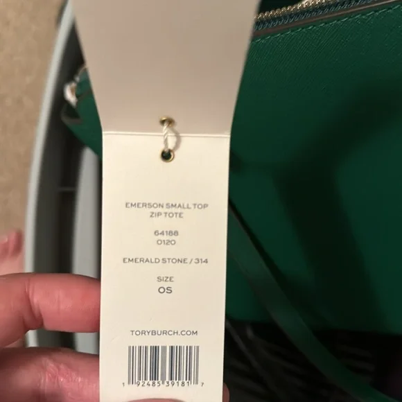 Tory Burch Tote Bag Size OS Color Emerald Green